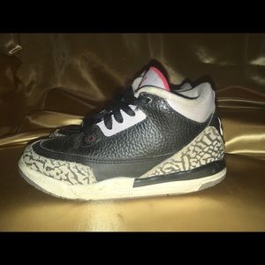 Air Jordan III Kids Black Cement Size 12.5C